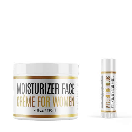 Face Moisturizer for Women and Lip Balm Bundle